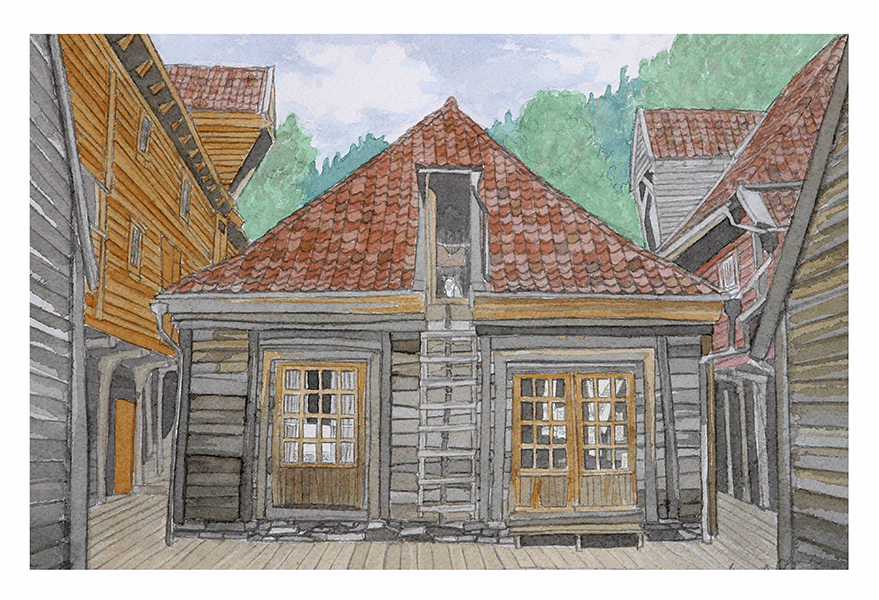 The middle house